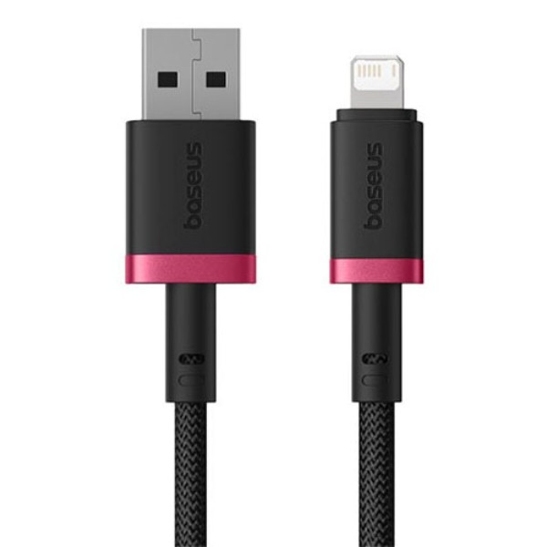 Фото - Кабель Baseus Dura Series Fast Charging Cable USB to iP 2.4A 1m Red+Black (P10377801U01-01)